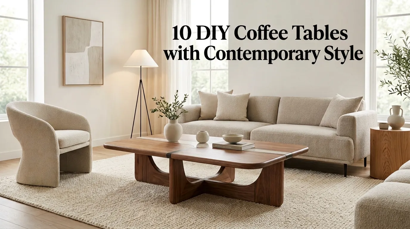 10 DIY Coffee Tables with Contemporary Style