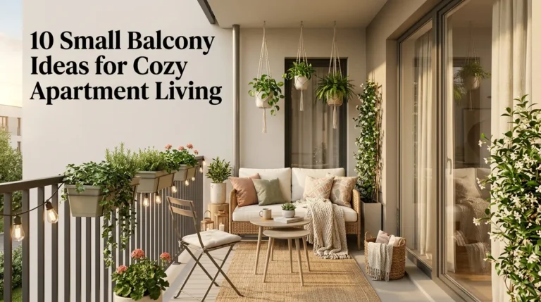 Small Balcony Ideas for Cozy Apartment Living