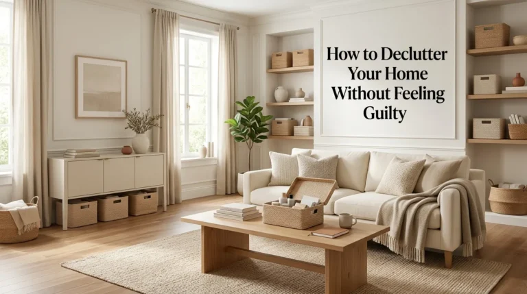 How to Declutter Your Home Without Feeling Guilty