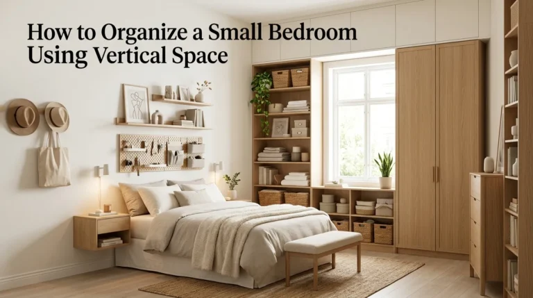 How to Organize a Small Bedroom Using Vertical Space