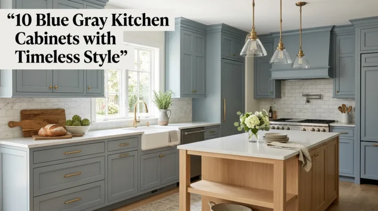 10 Blue Gray Kitchen Cabinets with Timeless Style
