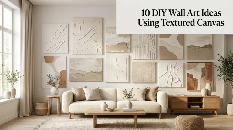 DIY Wall Art Ideas Using Textured Canvas