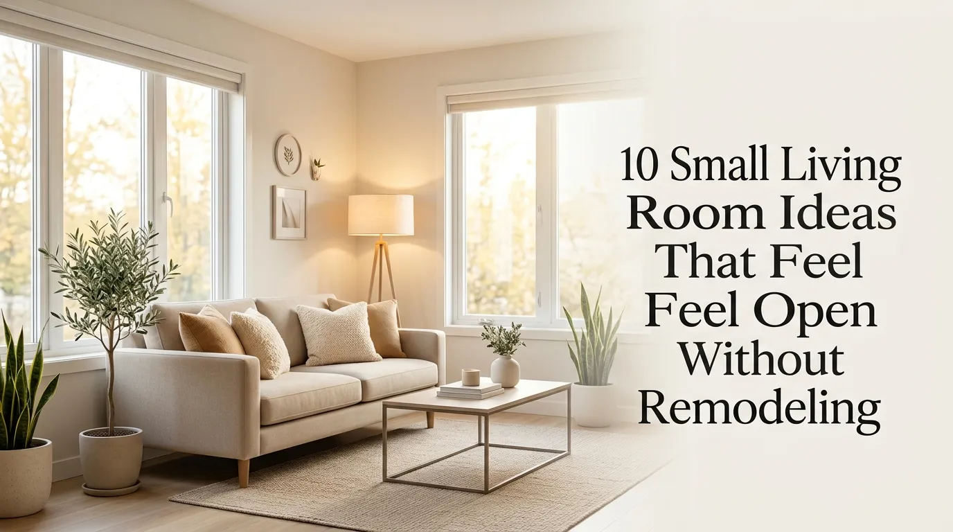 10 Small Living Room Ideas That Feel Open Without Remodeling