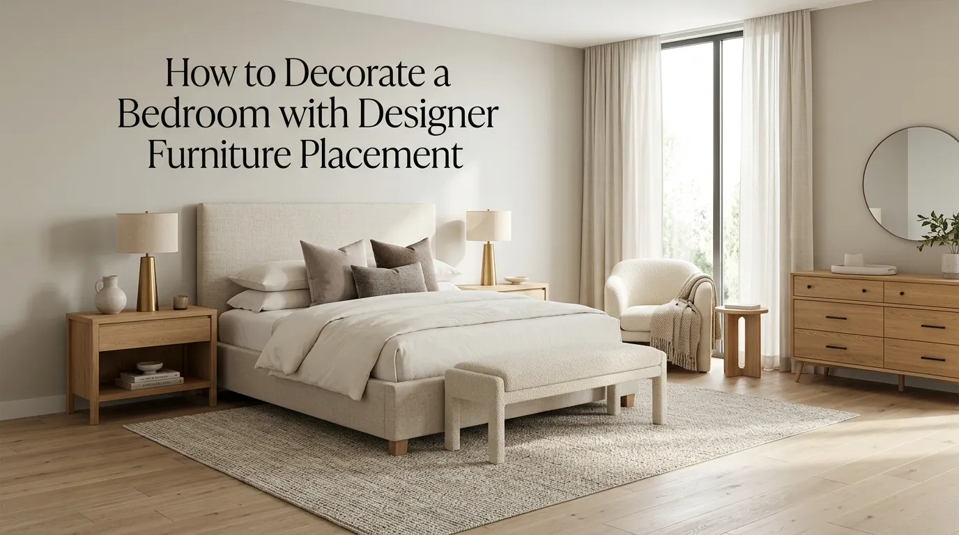 How to Decorate a Bedroom with Designer Furniture Placement