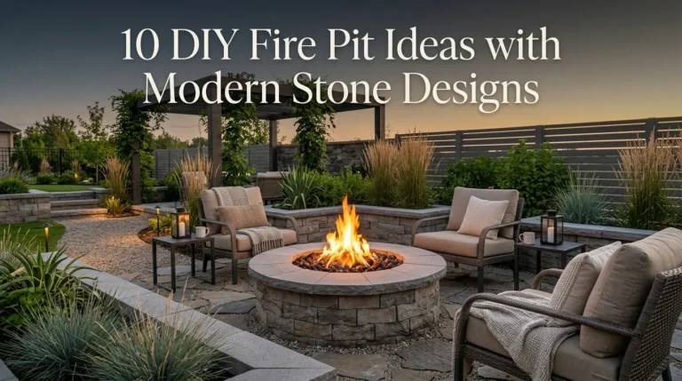 10 DIY Fire Pit Ideas with Modern Stone Designs