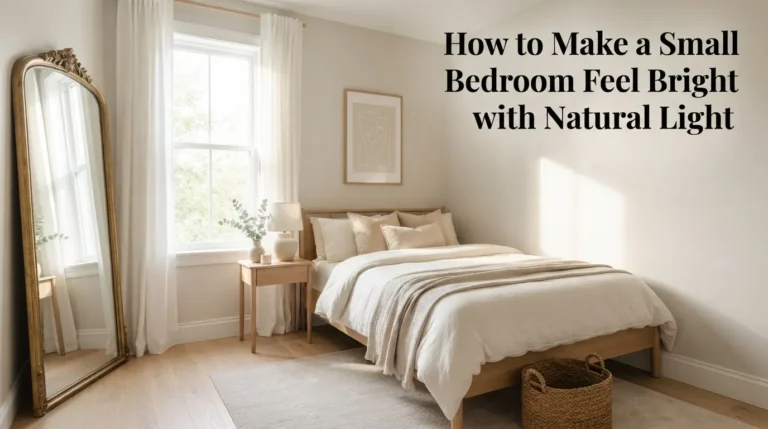 How to Make a Small Bedroom Feel Bright with Natural Light