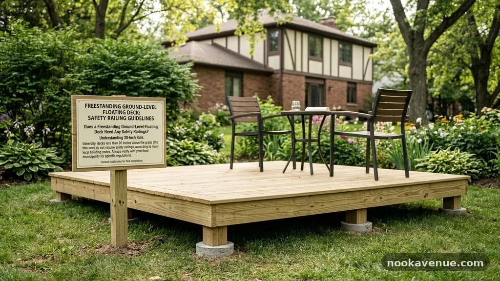 Understanding the 30-Inch Rule - Does a Freestanding Ground-Level Floating Deck Need Any Safety Railings?